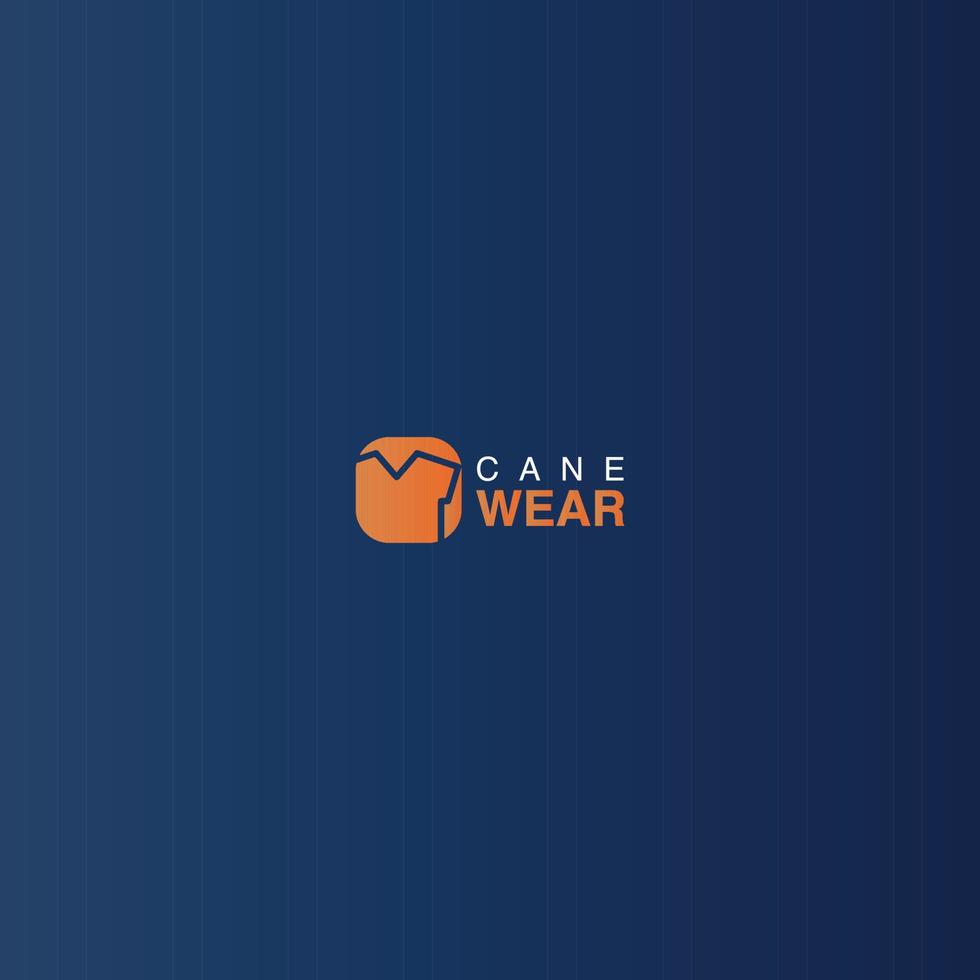 cane wear design de logotipo de marca de moda vetor grátis