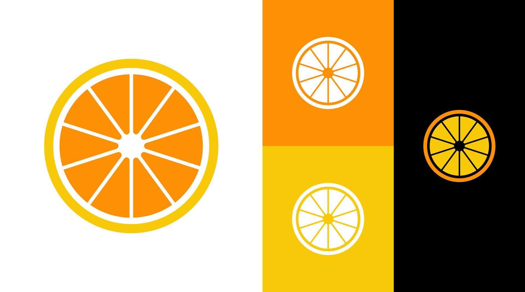 limão laranja fruta natureza comida design de logotipo de marca vetor