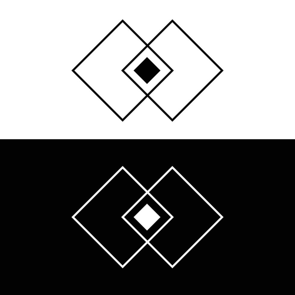 ícone de retângulos isolado no fundo branco vetor