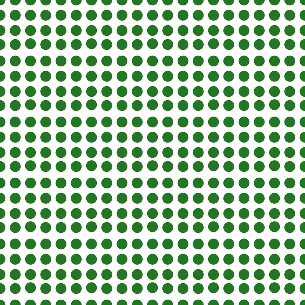 padrão perfeito com bolinhas verdes sobre fundo branco vetor