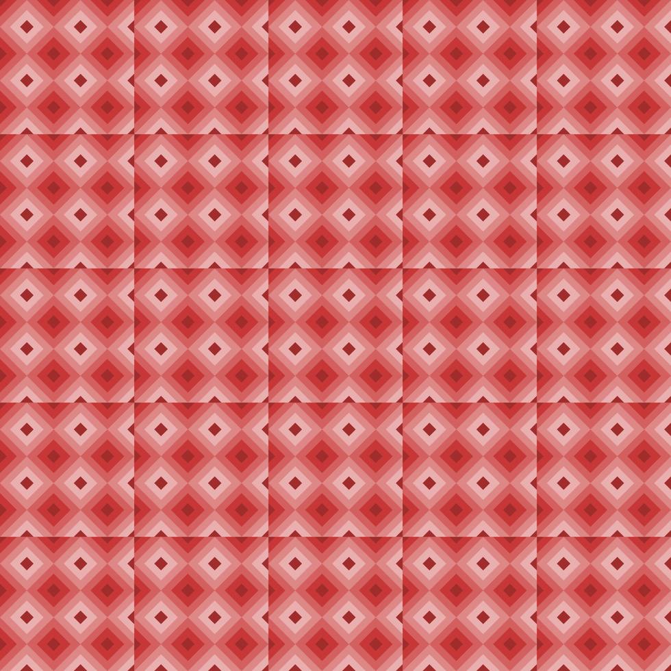fundo geométrico vermelho sem costura padrão vetor