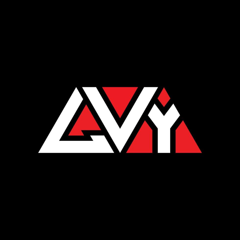 design de logotipo de letra triângulo lvy com forma de triângulo. monograma de design de logotipo de triângulo lvy. modelo de logotipo de vetor de triângulo lvy com cor vermelha. logotipo triangular lvy logotipo simples, elegante e luxuoso. lvy