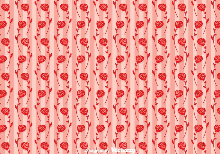 Fundo de Vector Roses On Stripes