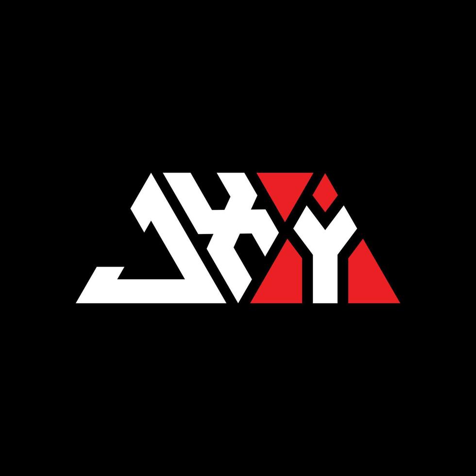 design de logotipo de letra de triângulo jxy com forma de triângulo. monograma de design de logotipo de triângulo jxy. modelo de logotipo de vetor jxy triângulo com cor vermelha. jxy logotipo triangular logotipo simples, elegante e luxuoso. jxy