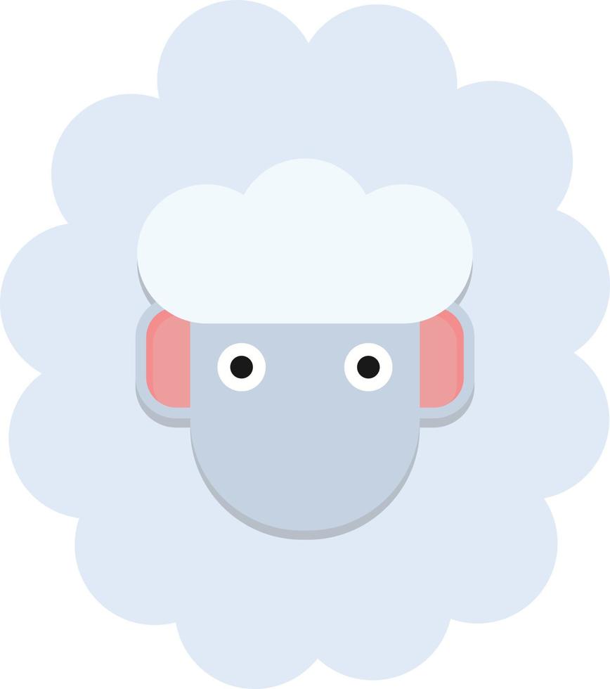 ícone plano de ovelha vetor