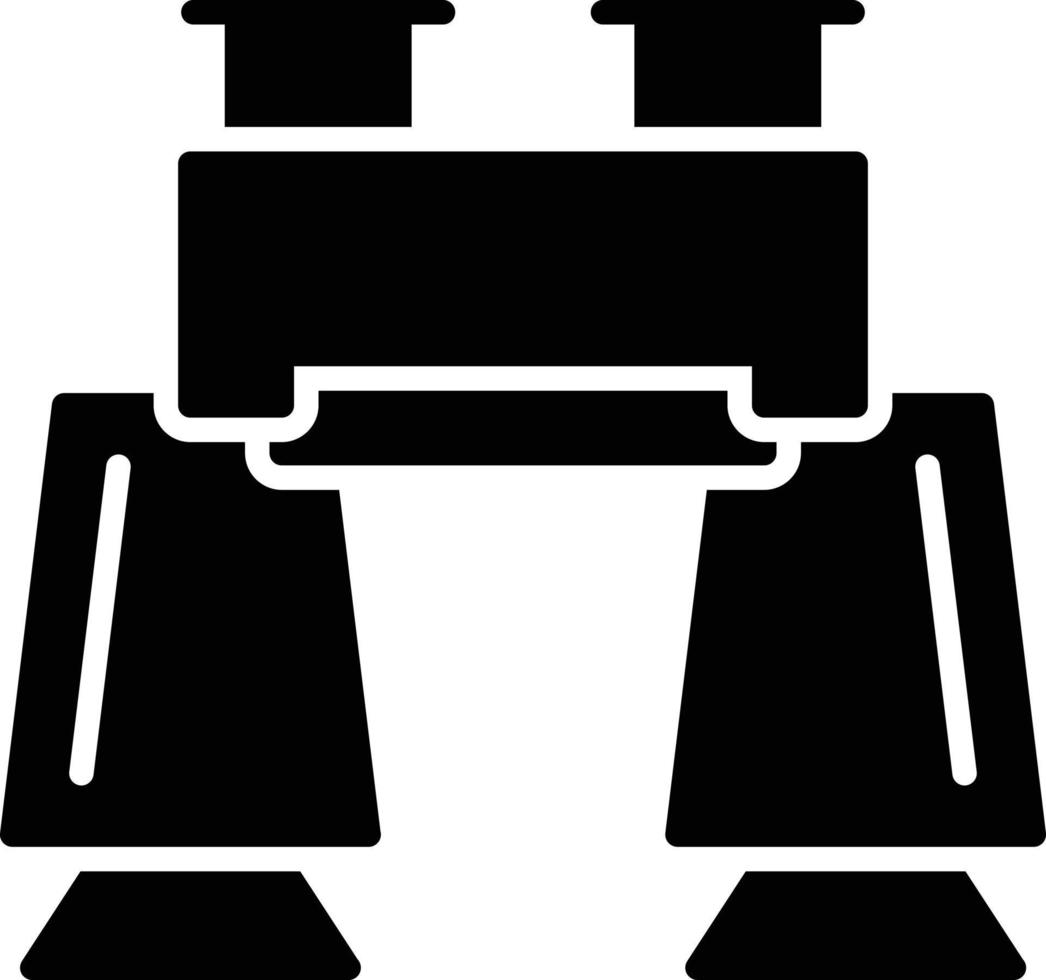 ícone de glifo de binóculos vetor