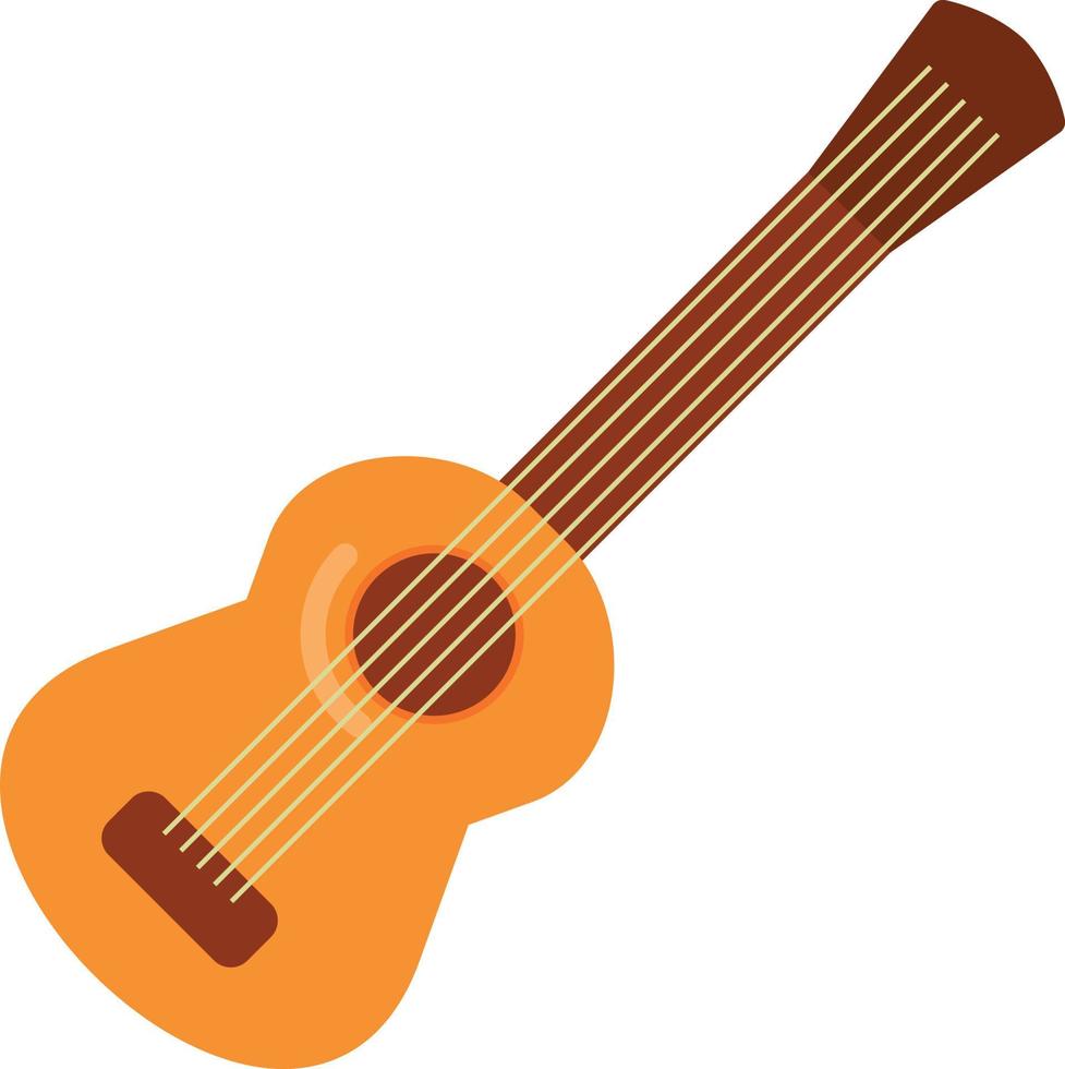 ícone plano de guitarra vetor