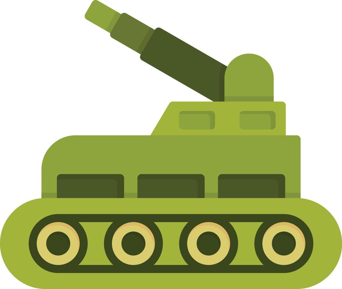 ícone plano do tanque vetor