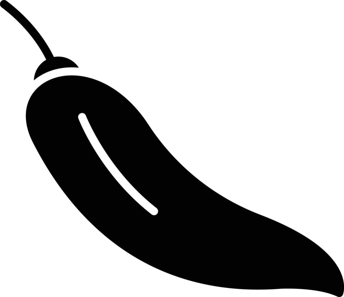 ícone de glifo de pimenta vetor