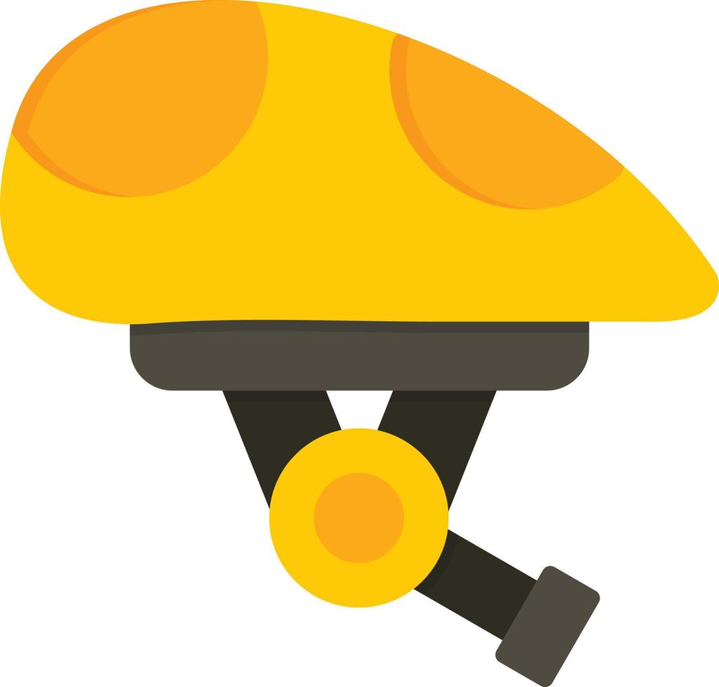 ícone plano de capacete vetor