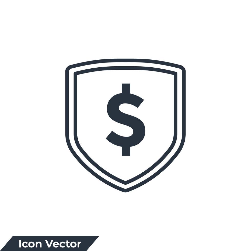 ilustração em vetor logotipo ícone seguro. modelo de símbolo de proteção de escudo para coleção de design gráfico e web