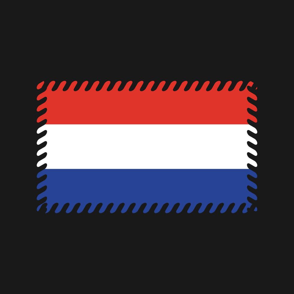 vetor de bandeira da Holanda. bandeira nacional