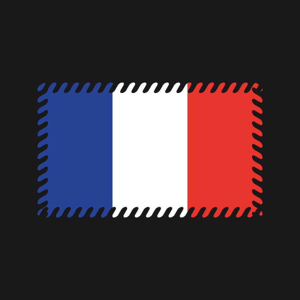 vetor de bandeira da França. bandeira nacional