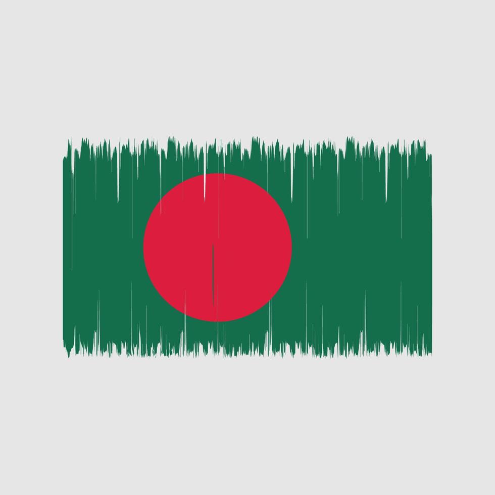 escova de bandeira de bangladesh. bandeira nacional vetor