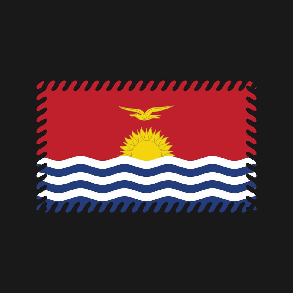 vetor de bandeira de kiribati. bandeira nacional