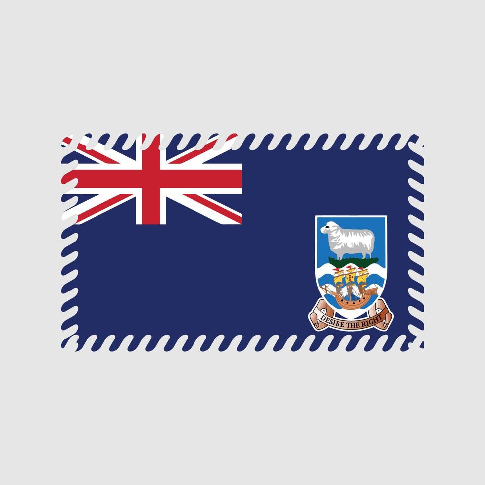 vetor de bandeira das Ilhas Malvinas. bandeira nacional