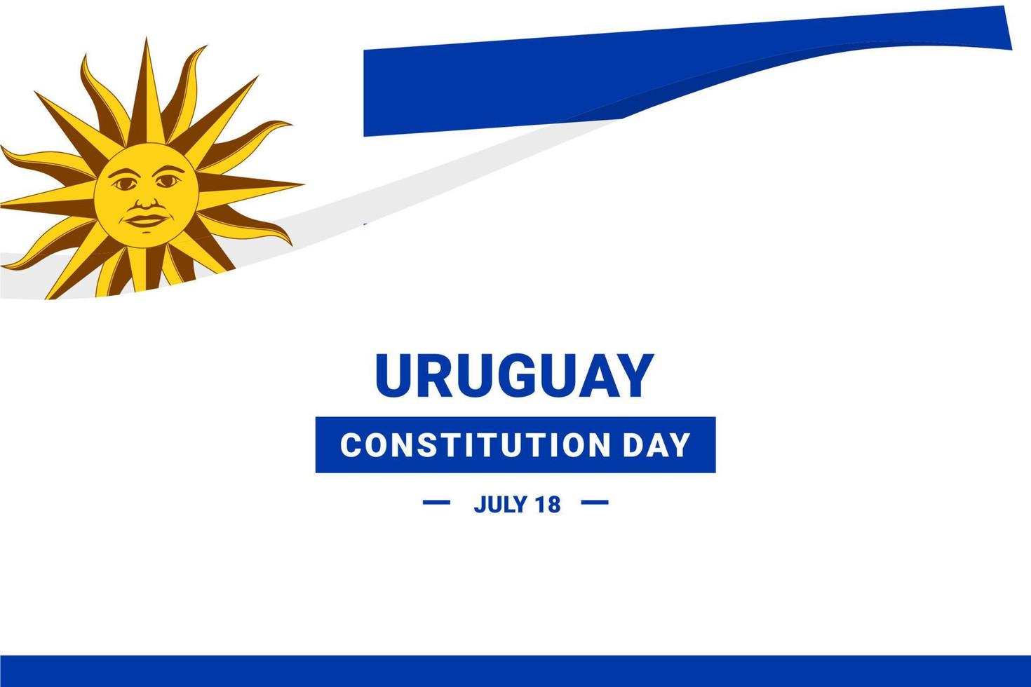 dia da constituição do uruguai vetor