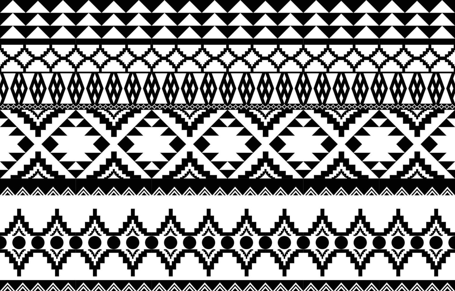 padrão geométrico étnico abstrato preto e branco tribal africano. design para ilustração de fundo ou wallpaper.vector para imprimir padrões de tecido, tapetes, camisas, fantasias, turbante, chapéus, cortinas. vetor