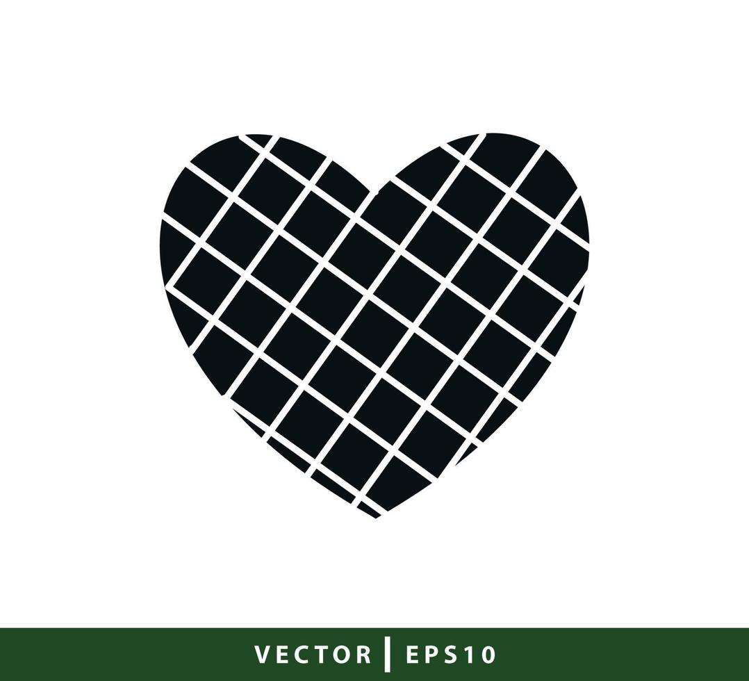 modelo de design de logotipo de vetor de ícone de comida de waffle