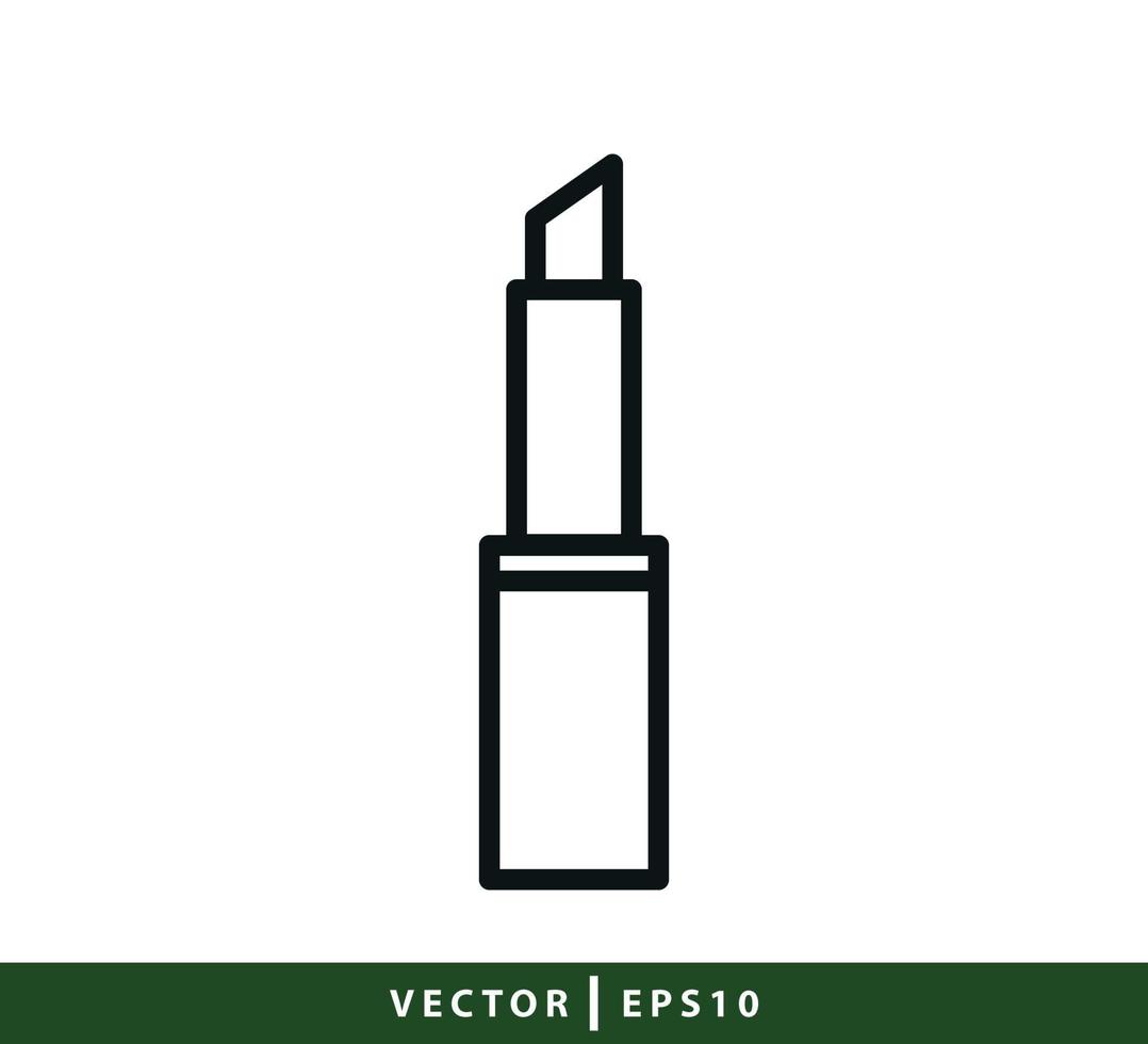 modelo de design de logotipo de vetor de ícone de batom