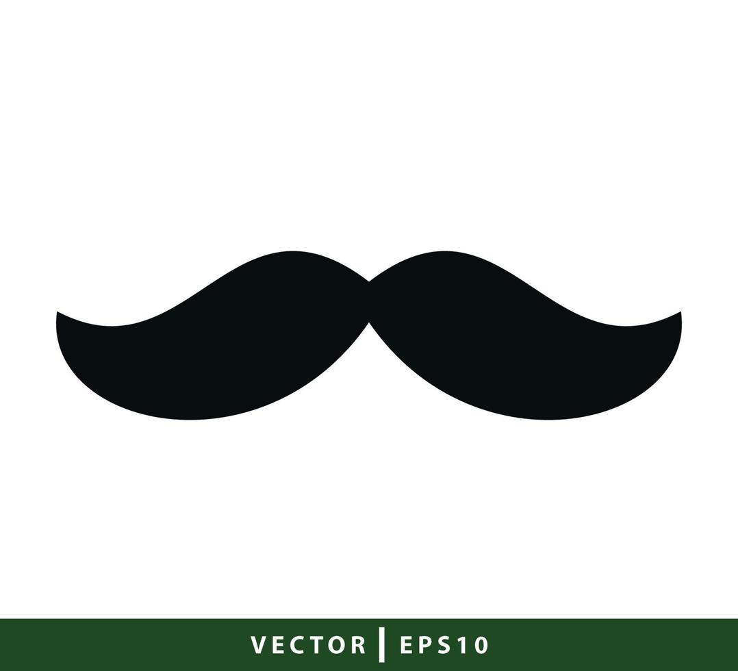 ilustração de estilo simples de ícone de bigode vetor