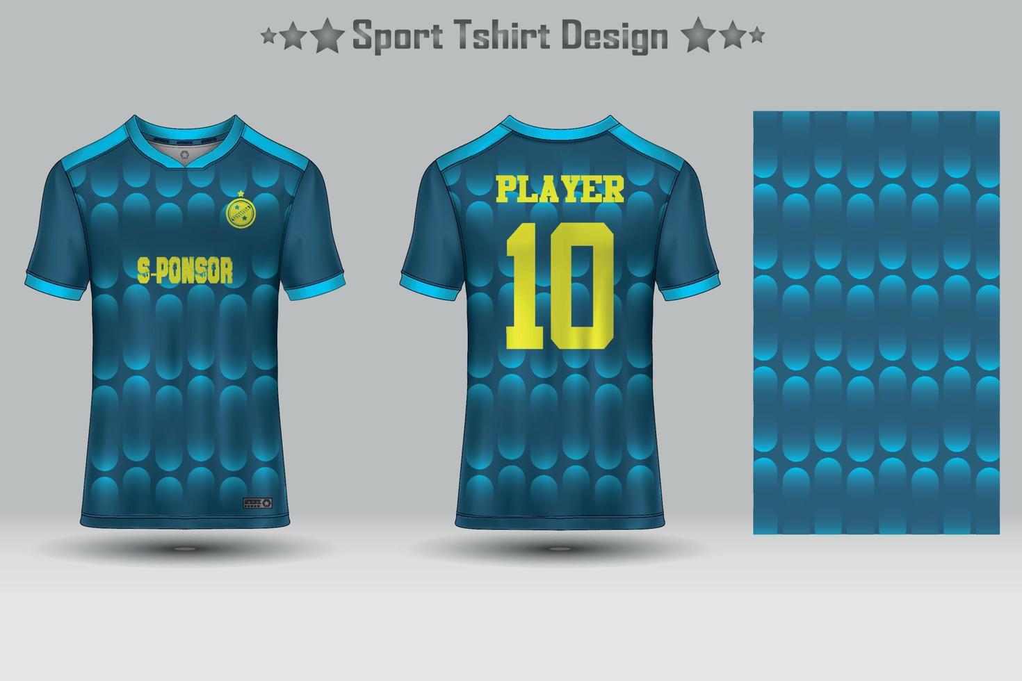 modelo de maquete de padrão geométrico de camisa de futebol abstrata design de camiseta esportiva vetor