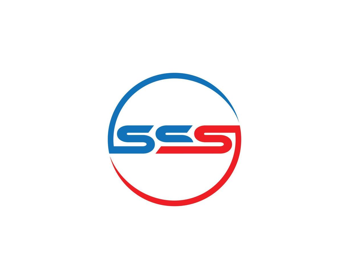 simples letra sss logotipo design conceito vector símbolo ilustração.