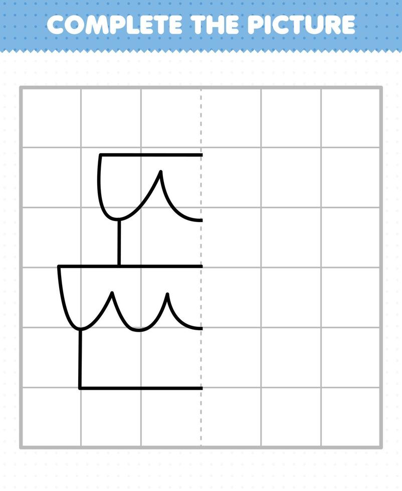 jogo educativo para crianças recortado e colado com biscoito de comida de  desenho animado 9467729 Vetor no Vecteezy