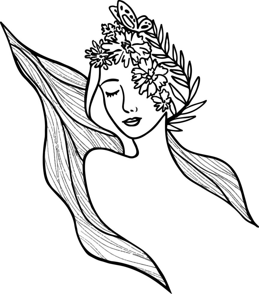 Desenho de Dama para Colorir - Colorir.com