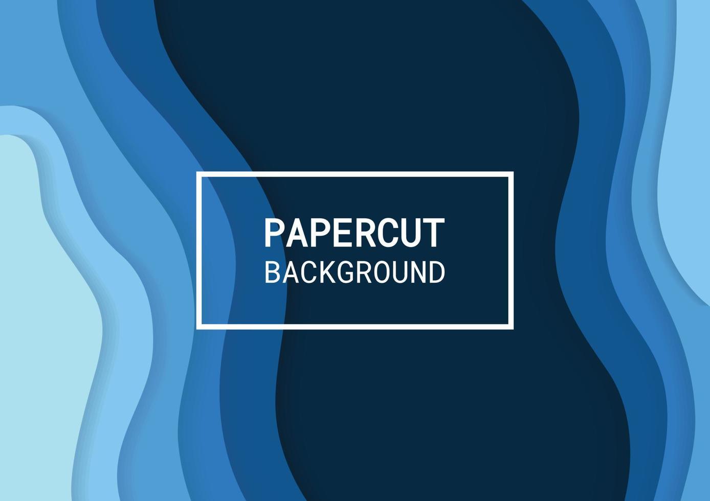 papel de parede azul escuro design de vetor de fundo de corte de papel