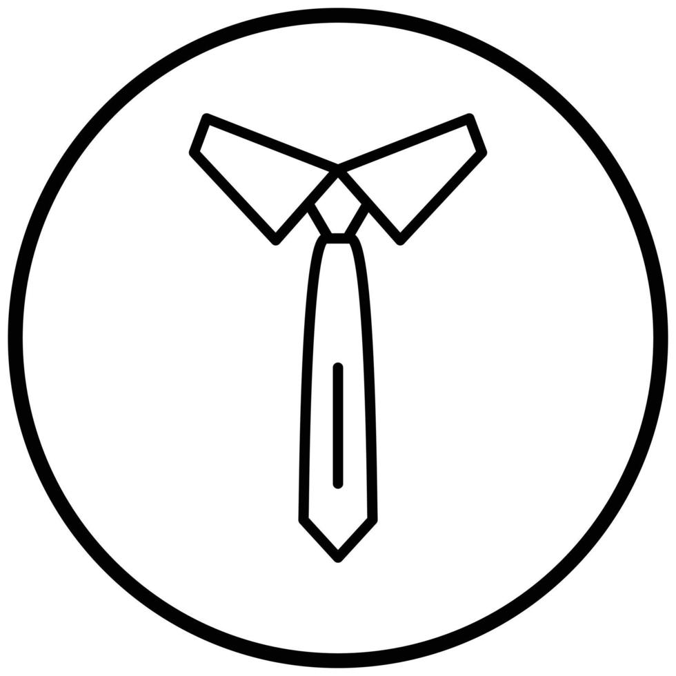 estilo de ícone de gravata vetor