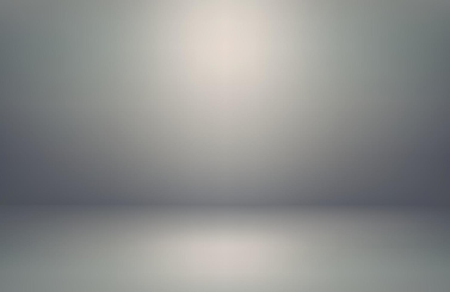 abstrato de fundo branco estúdio cinza. gradiente com vinheta de borda preta. sala de luz vazia. design limpo para exibir o produto. ilustração em vetor 3D.
