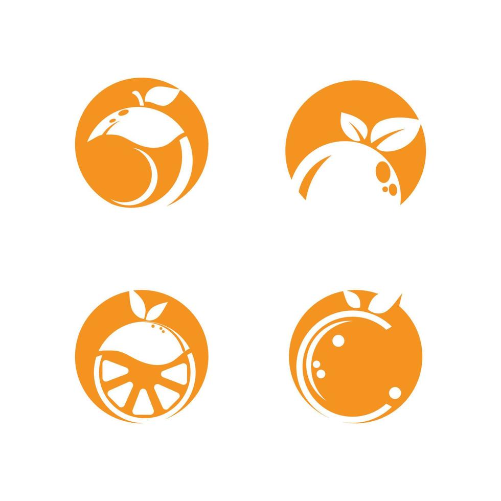 design de logotipo laranja vector ícone ilustração design