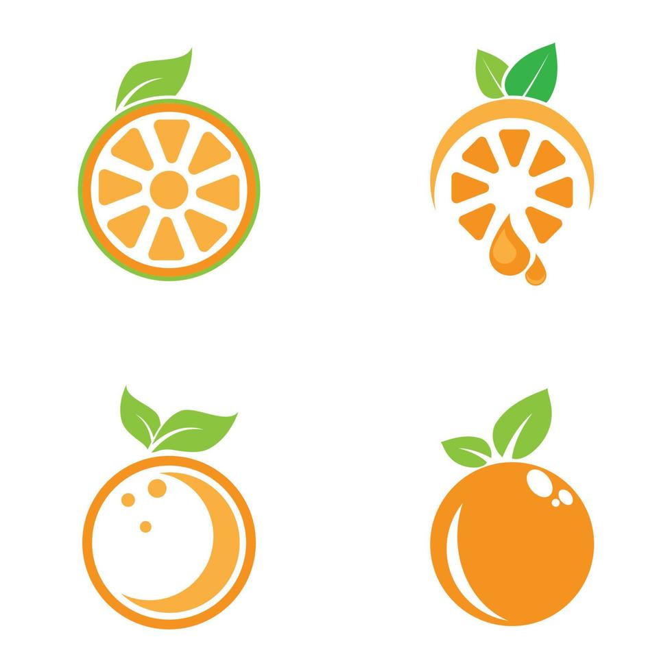 design de logotipo laranja vector ícone ilustração design