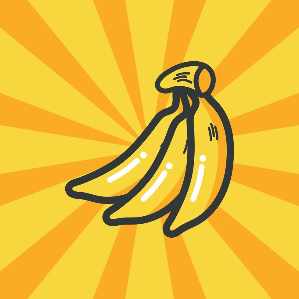 ilustração e vetor de design de elemento de produto de fruta ou suco de banana