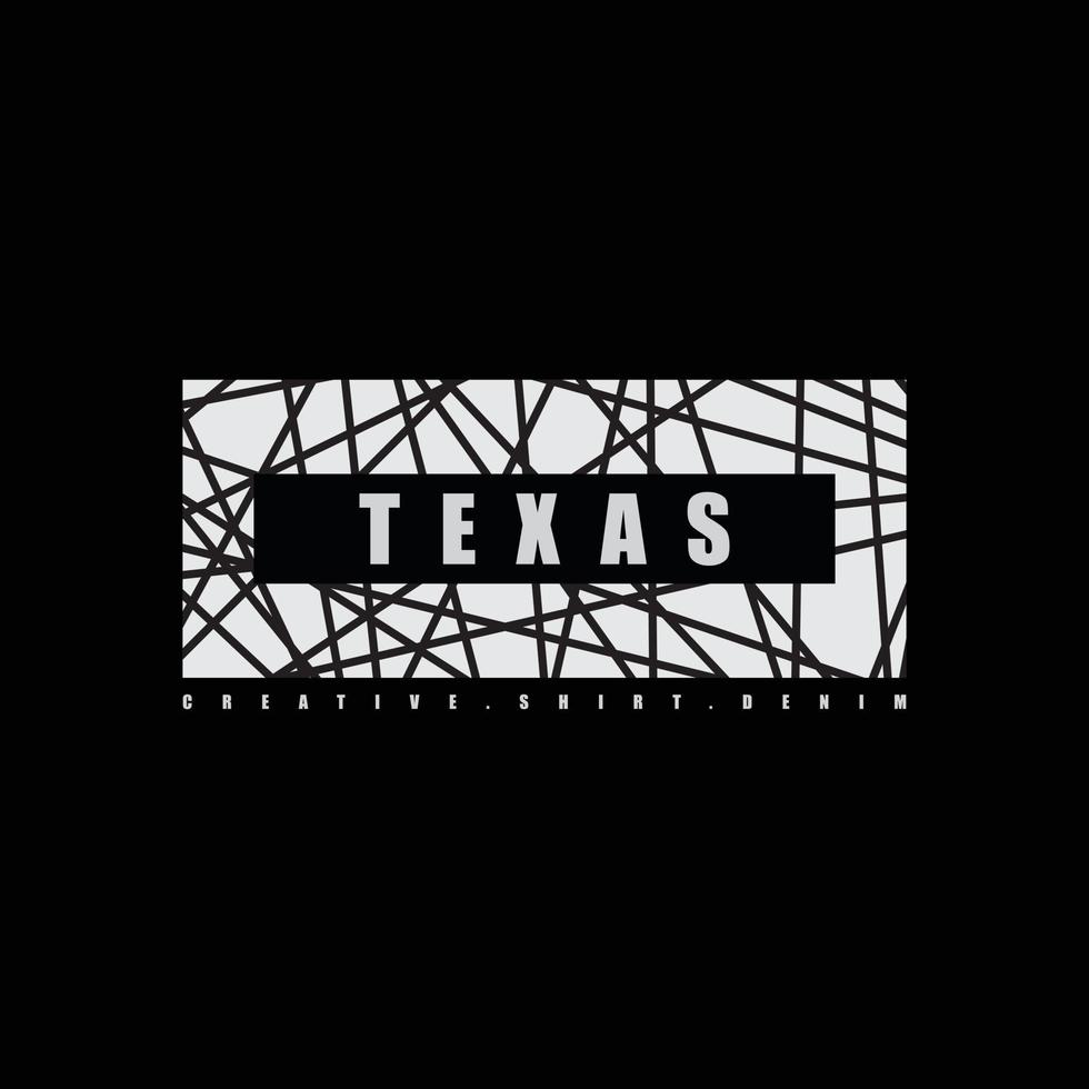 design de camisetas e roupas do texas vetor