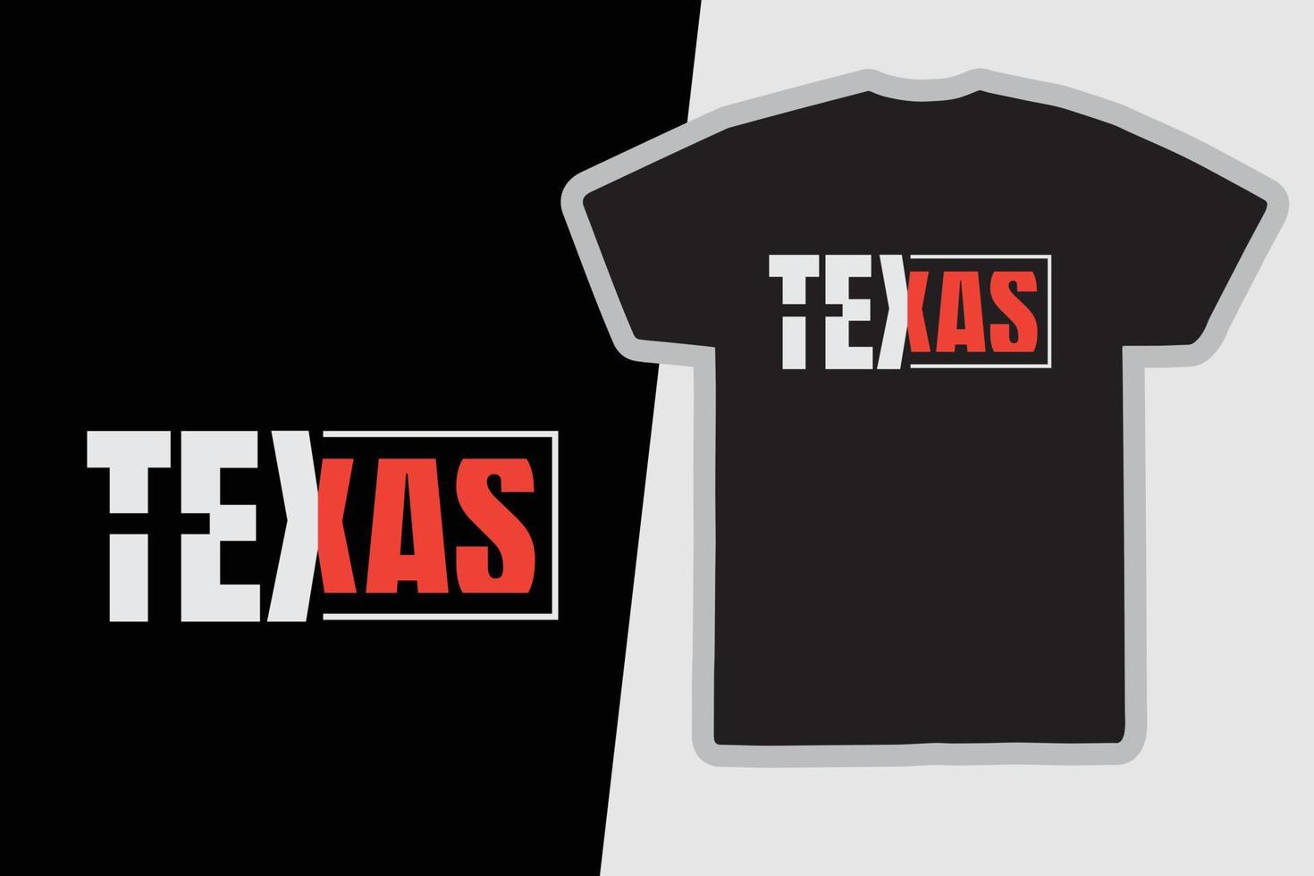 design de camisetas e roupas do texas vetor