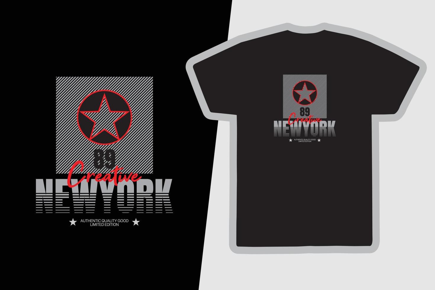 design de camisetas e roupas urbanas de nova york vetor