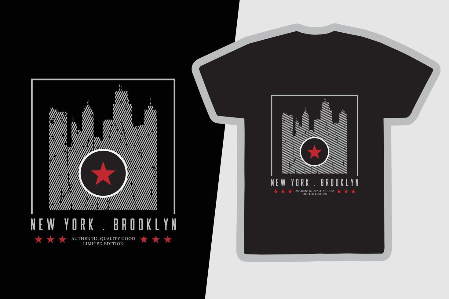 design de camisetas e roupas urbanas de nova york vetor