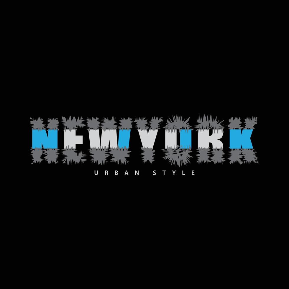 design de camisetas e roupas de nova york vetor