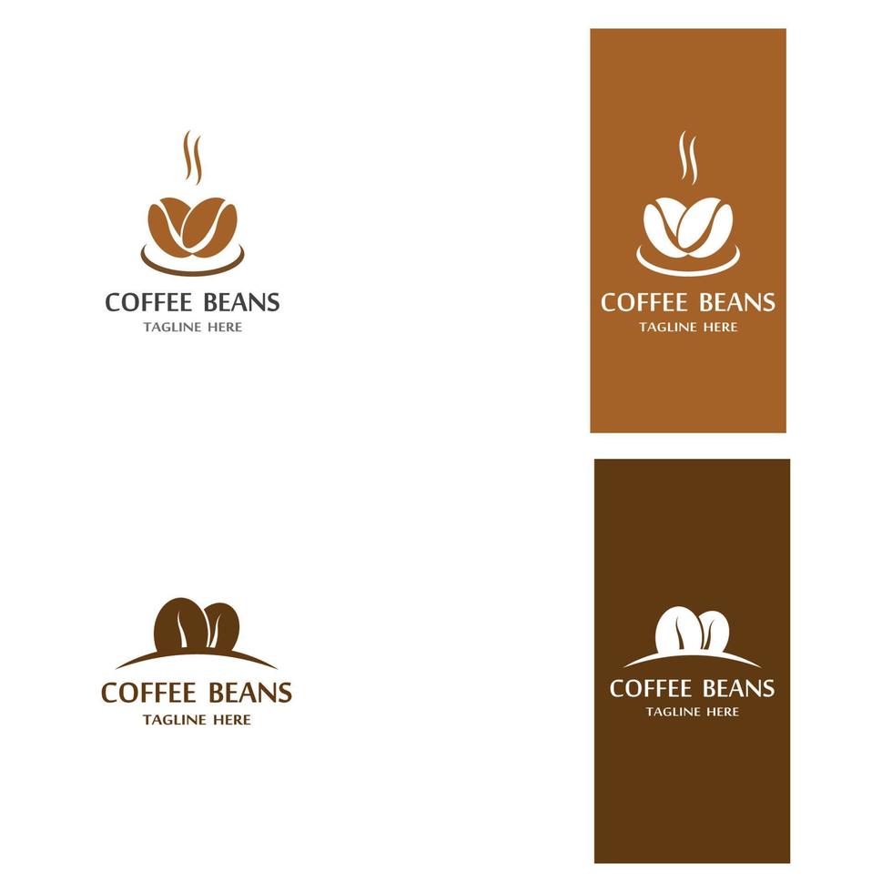 modelo de logotipo de xícara de café vetor