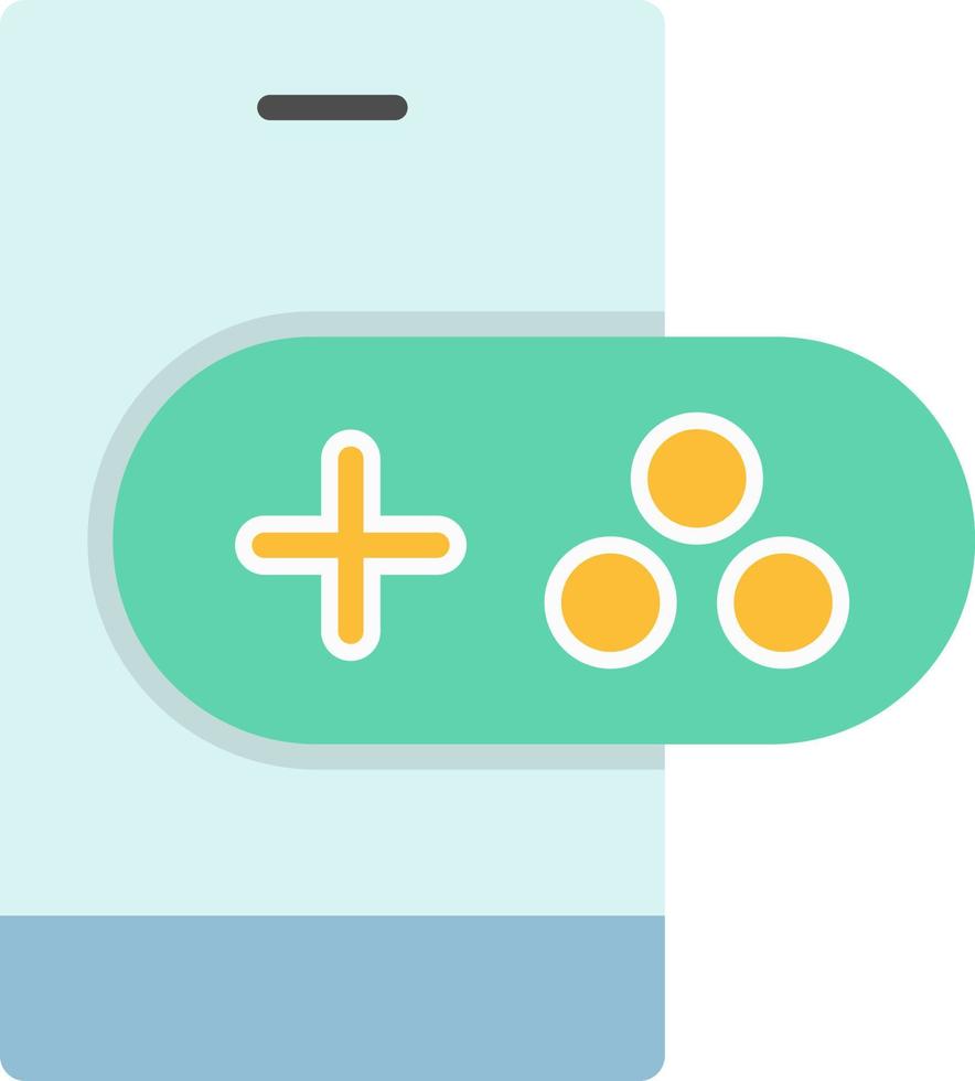 ícone de glifo de linha de jogos para celular vetor