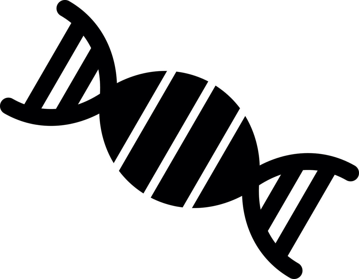 ícone de glifo de biologia vetor