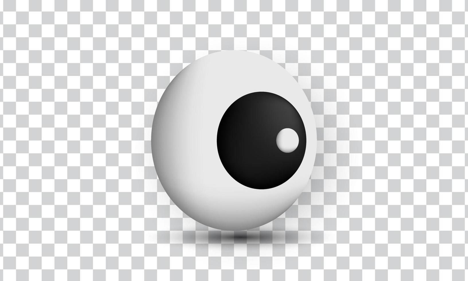 ícone exclusivo de design de conceito de olho 3d isolado em vetor