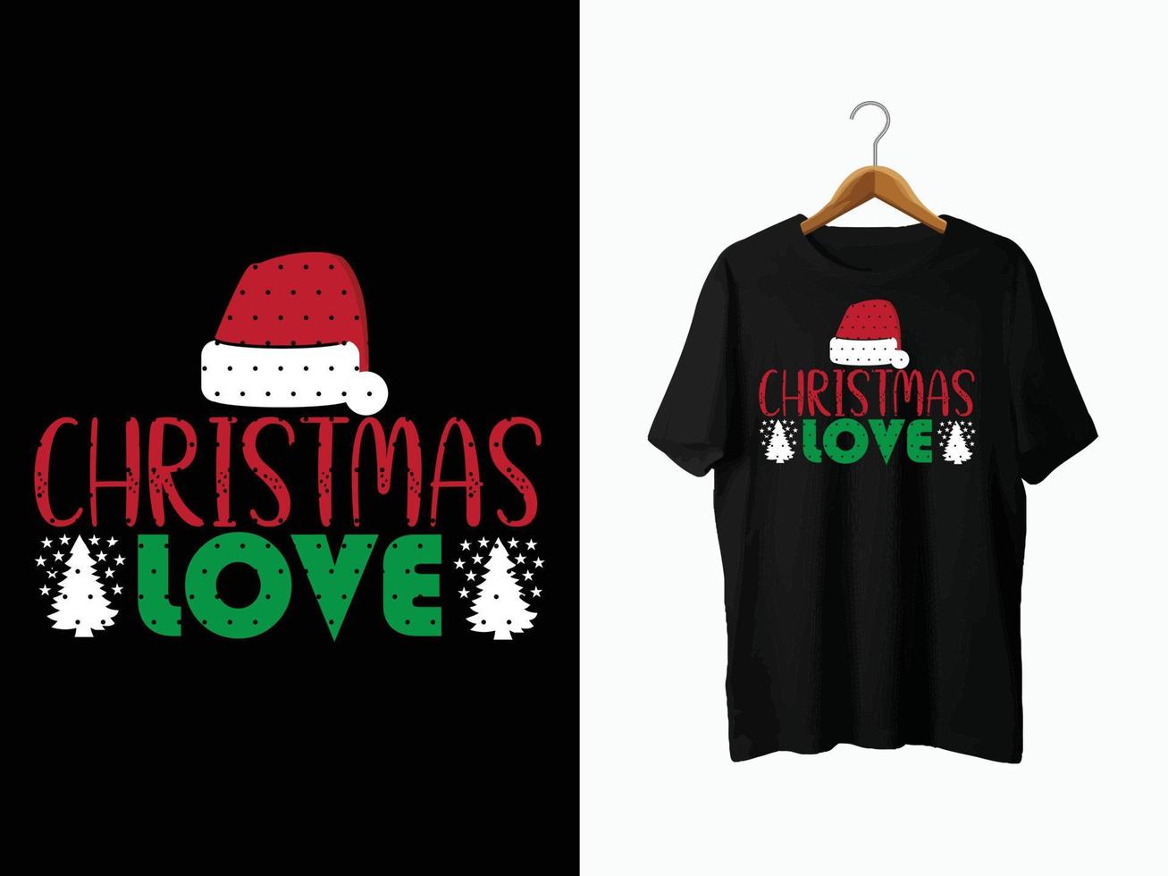 design de camiseta de natal. vetor