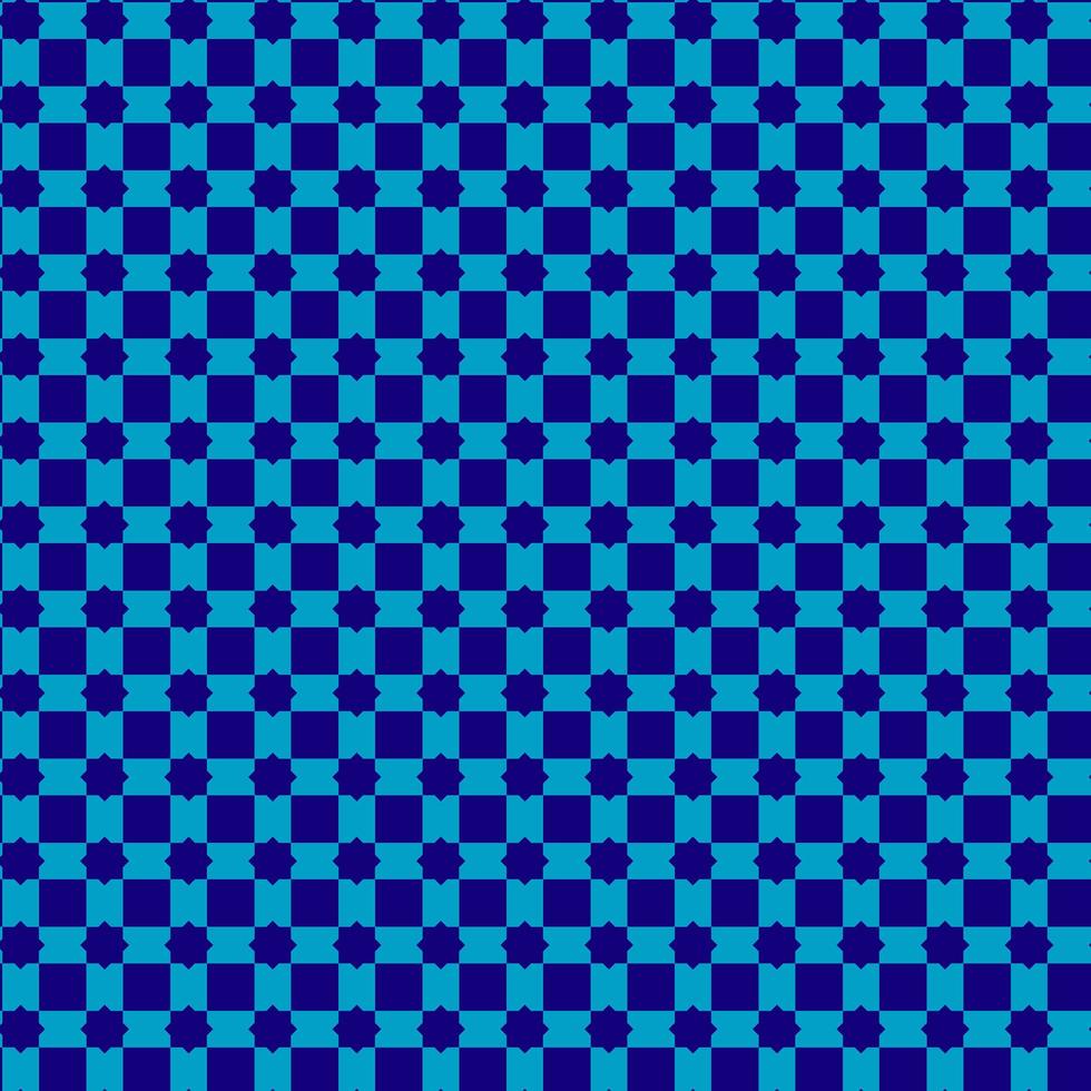 estrela azul e padrão de repetição quadrado vetor