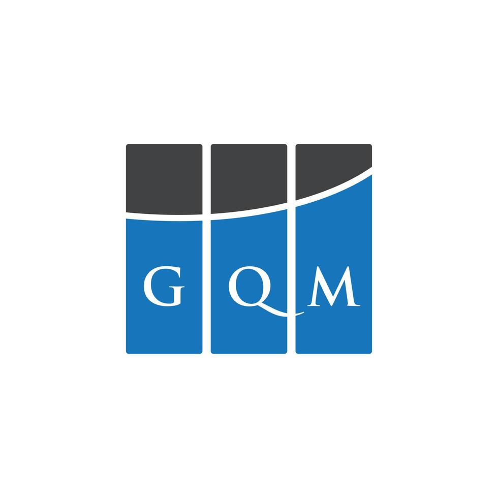 gqm letter design.gqm carta logo design em fundo branco. conceito de logotipo de letra de iniciais criativas gqm. design de letra gqm. vetor