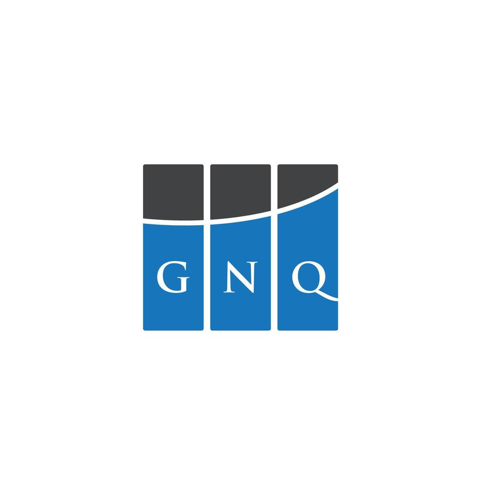 gnq carta design.gnq carta logotipo design em fundo branco. conceito de logotipo de carta de iniciais criativas gnq. gnq carta design.gnq carta logotipo design em fundo branco. g vetor