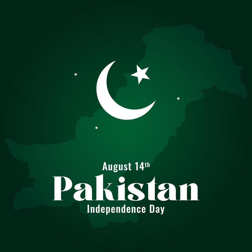ilustração vetorial do dia da independência do paquistão vetor