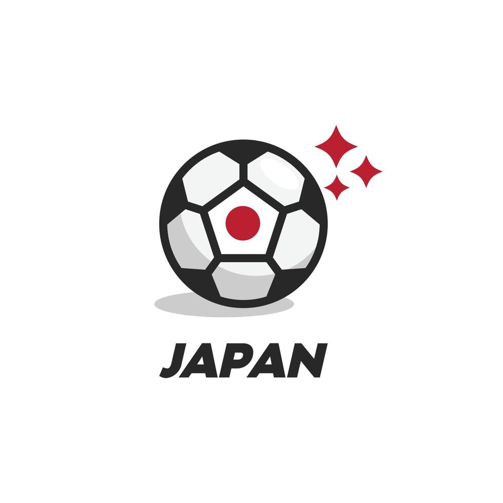 bandeira de bola do japão vetor